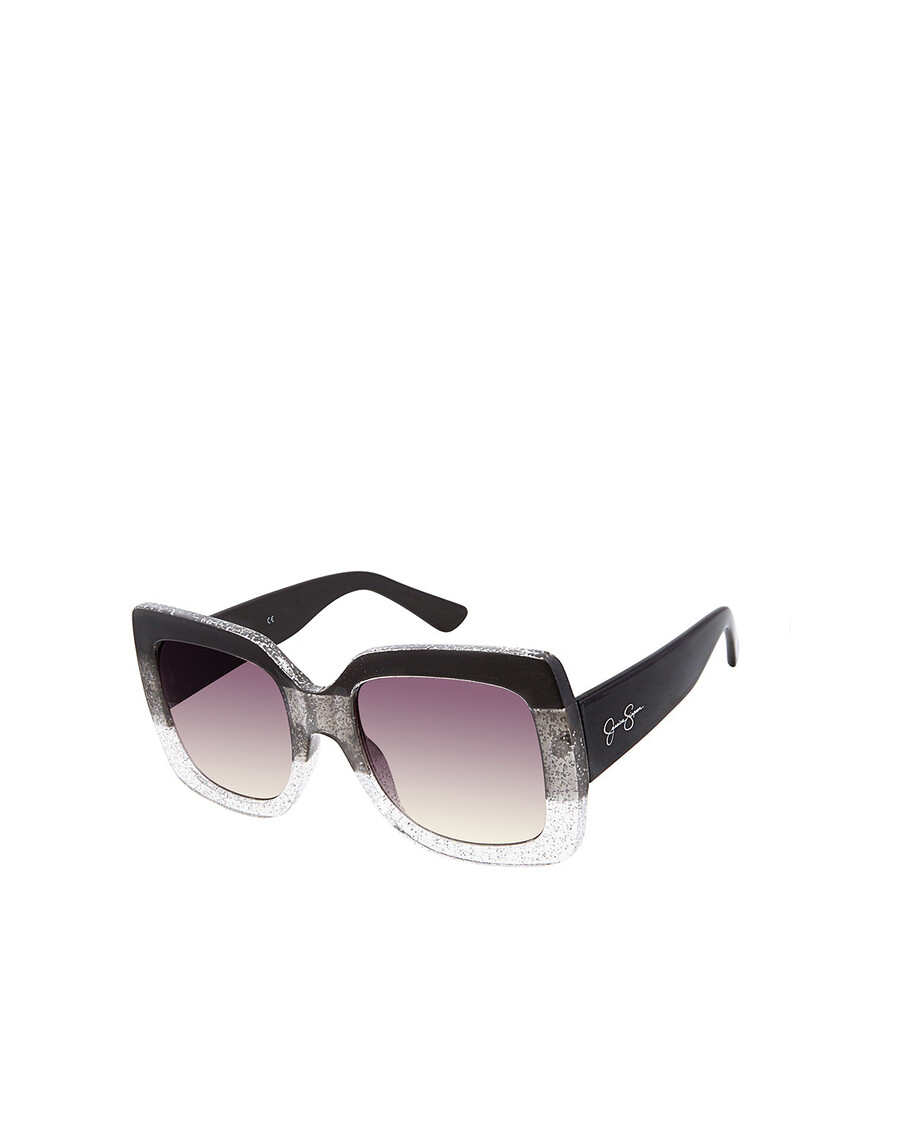 Jessica Simpson Ombre Glitter in Black & Clear