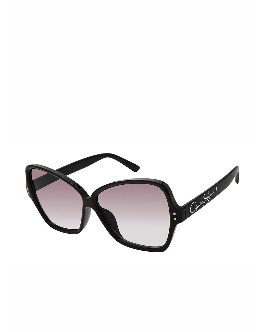 جيسيكا سيمبسون نظارات شمسية أنيقة على شكل فراشة باللون الأسود