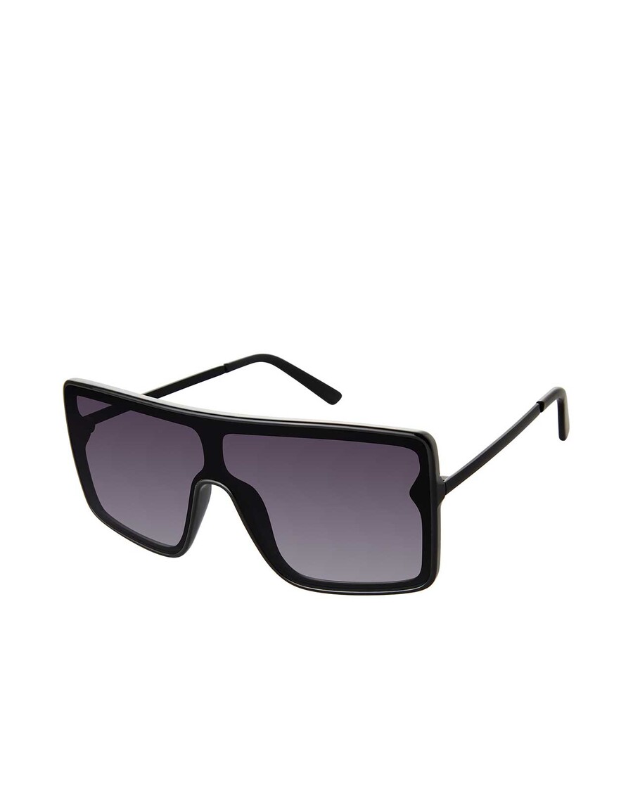 Jessica Simpson Ruudukujulised Kaitsekilbiga Metallist Mustad Päikeseprillid