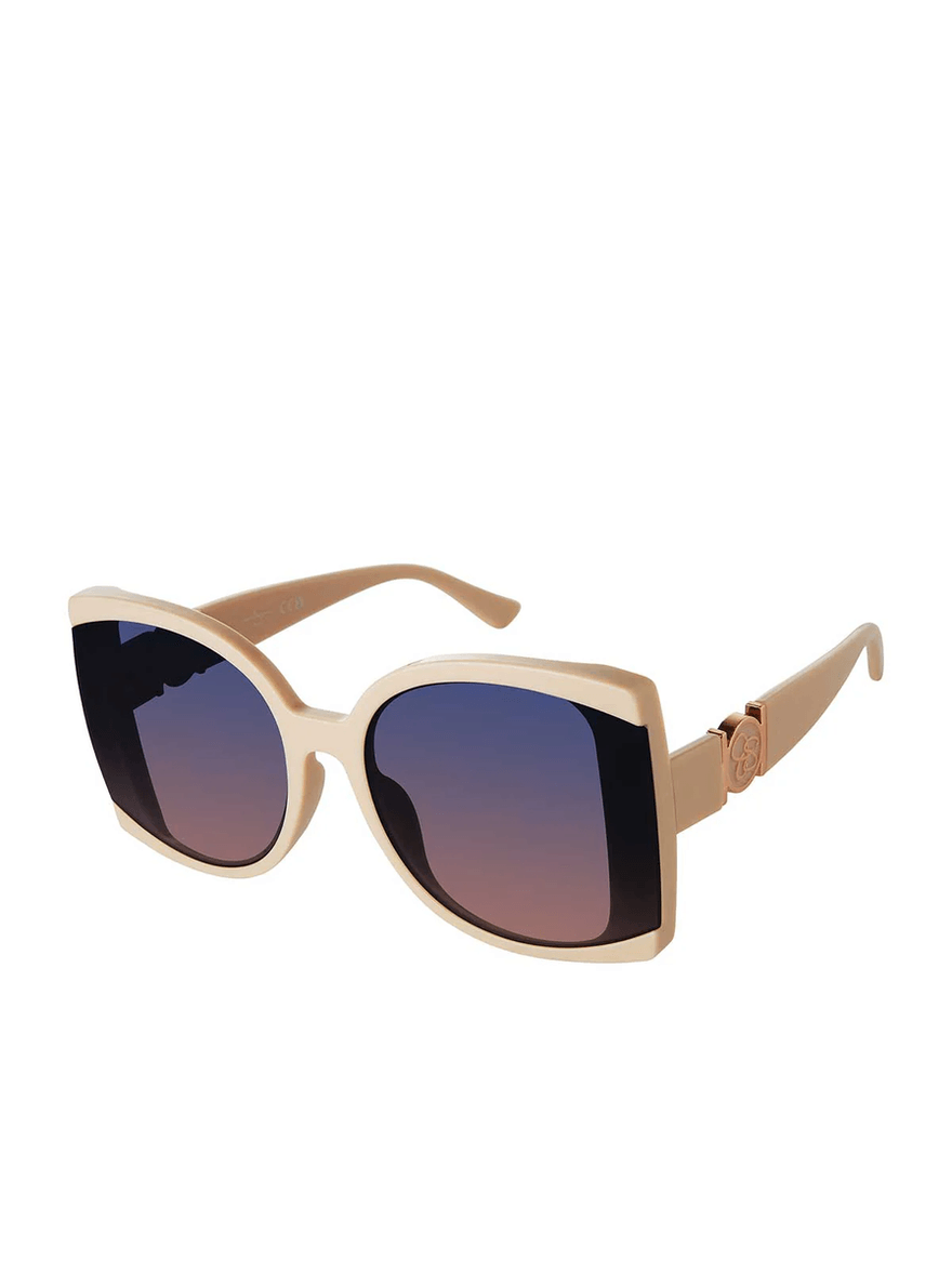 Jessica Simpson Square Sunglasses in Nude