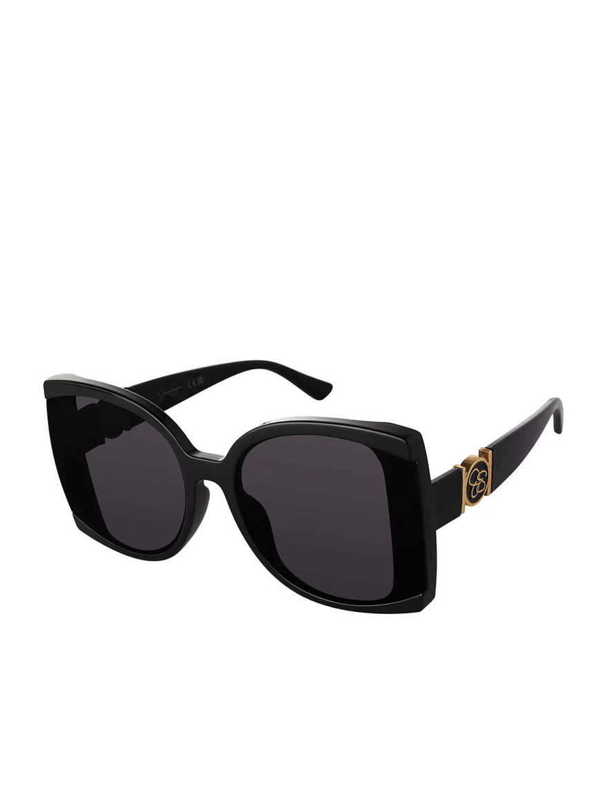 Jessica Simpson Square Sunglasses in Black