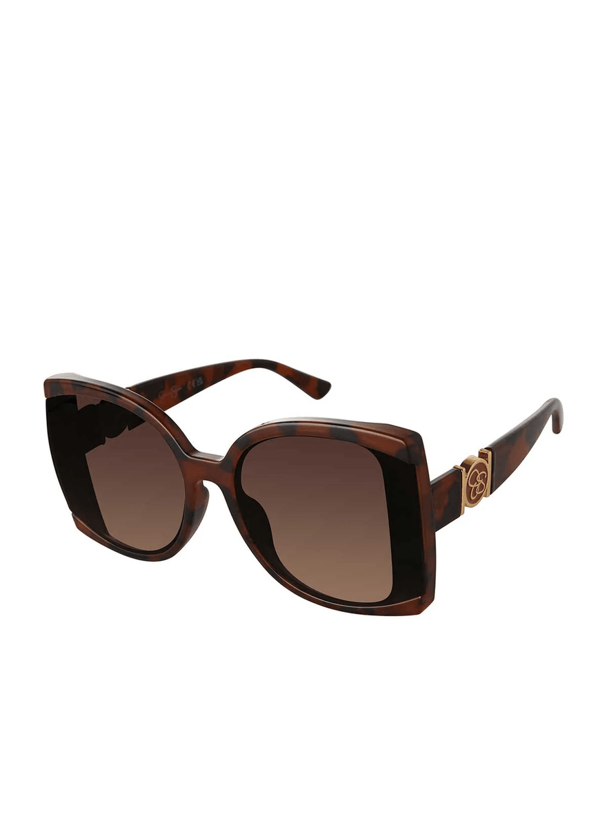 Jessica Simpson Square Sunglasses in Tortoise
