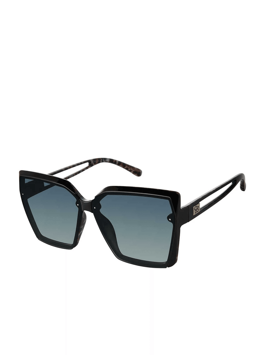 Jessica Simpson Cat Eye Sunglasses in Black and Leopard