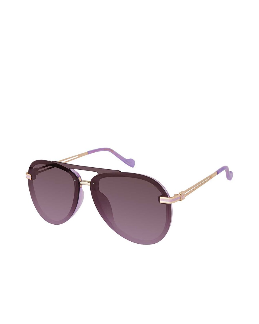 Jessica Simpson Metal Aviator Sunglasses in Light Purple