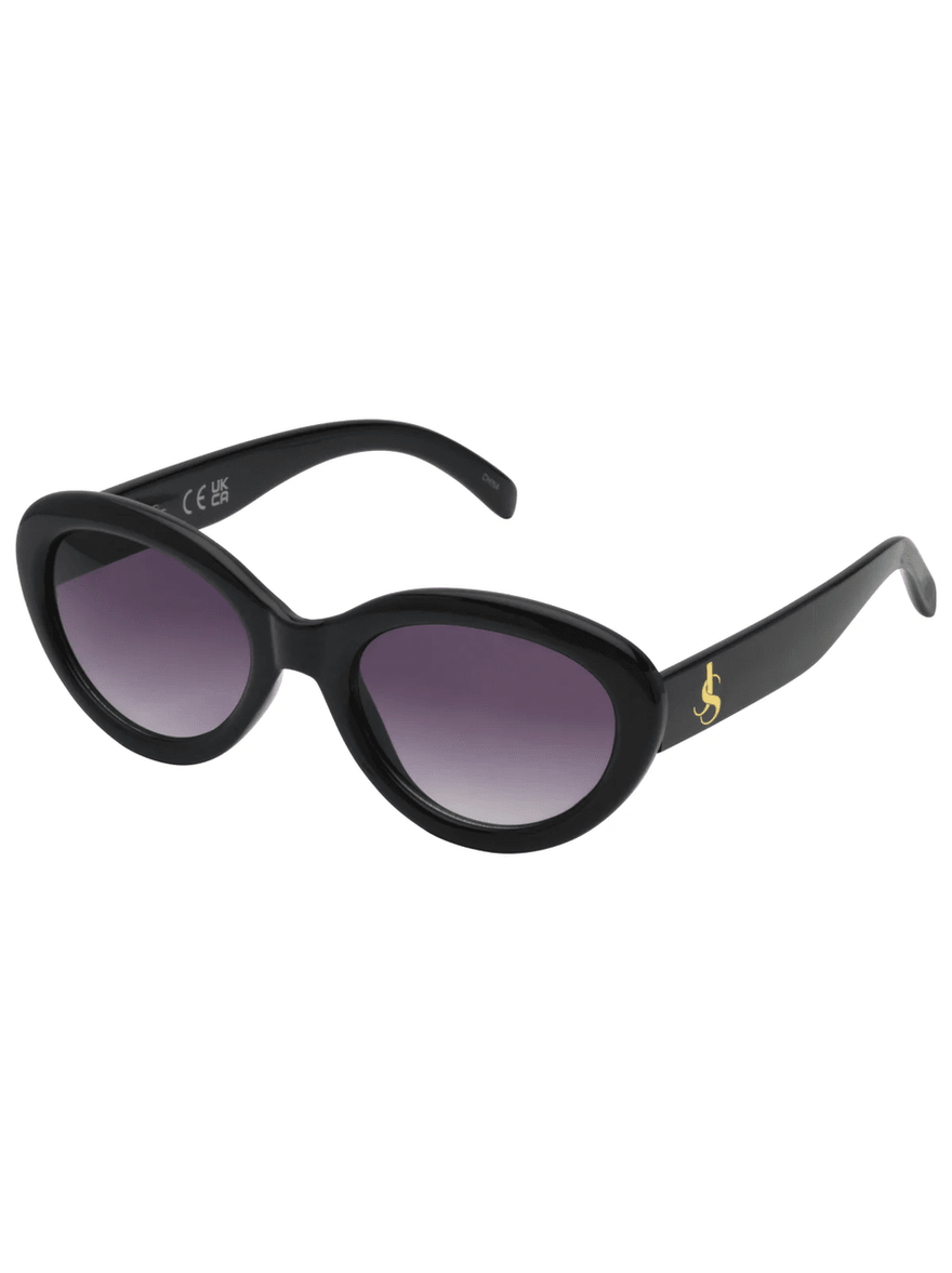 Jessica Simpson Round Cat Eye Sunglasses in Black