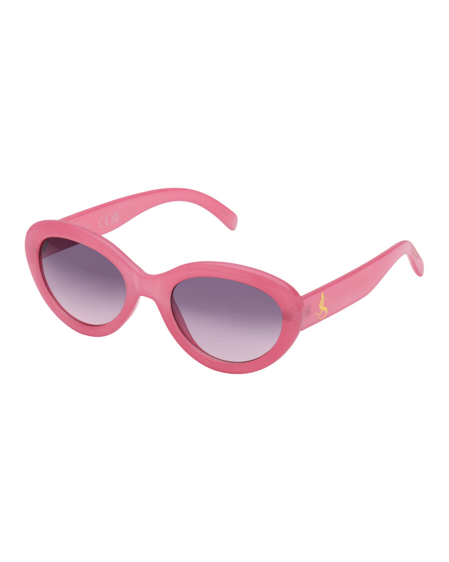 Jessica Simpson Round Cat Eye Sunglasses in Pink