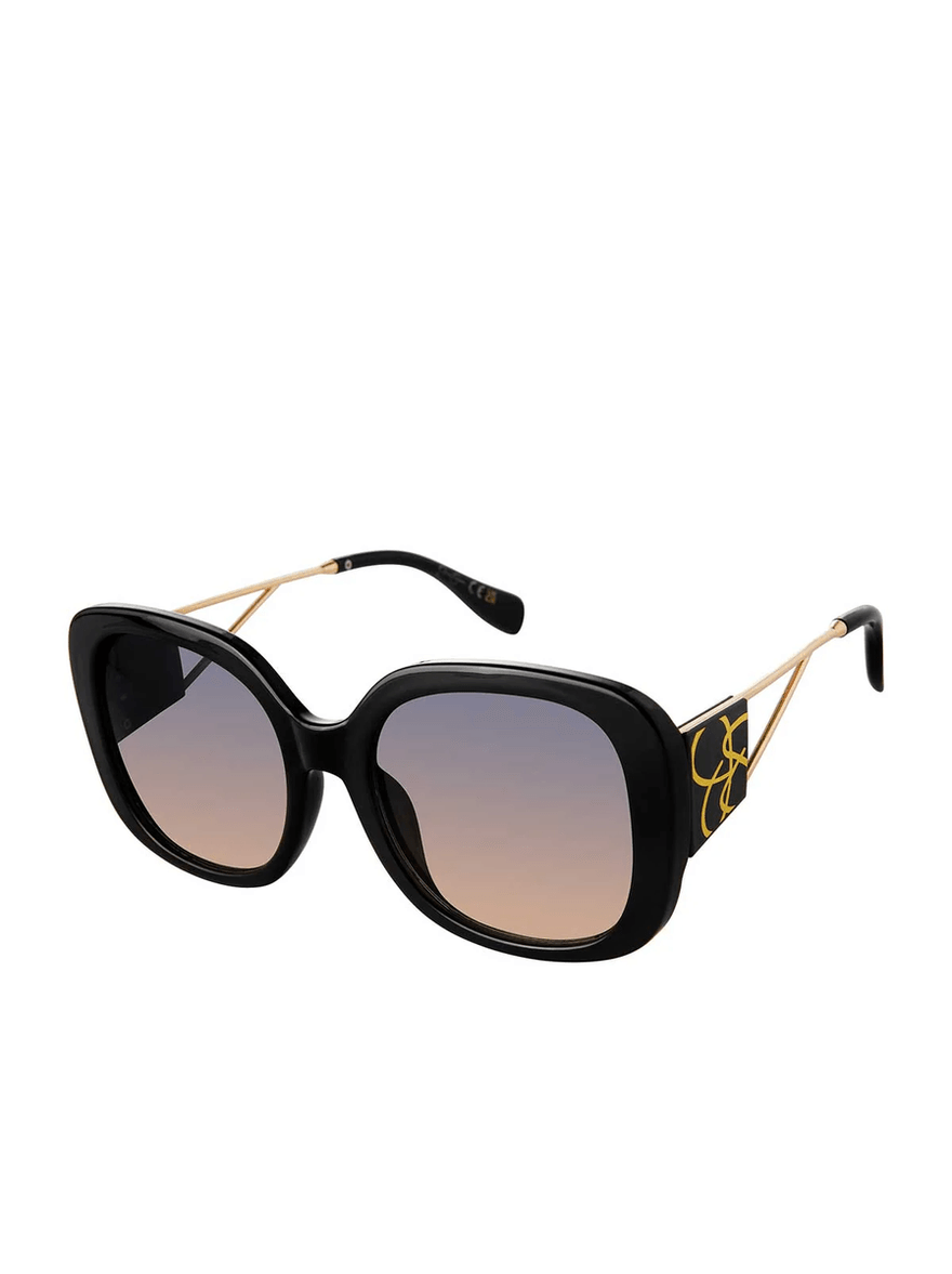 Jessica Simpson Oversized Oval Sunglasses in Black