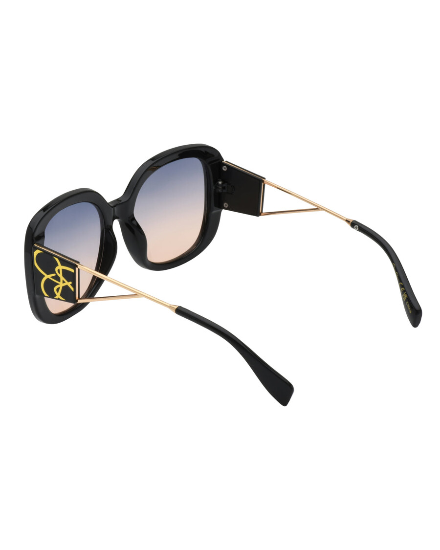 Големи овални слънчеви очила Джесика Симпсън в черно