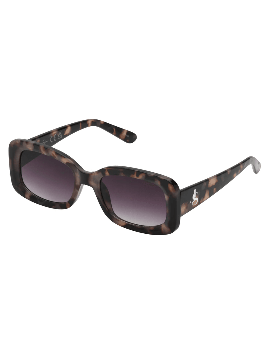 Jessica Simpson Retro Sunglasses in Oatmeal Tortoise