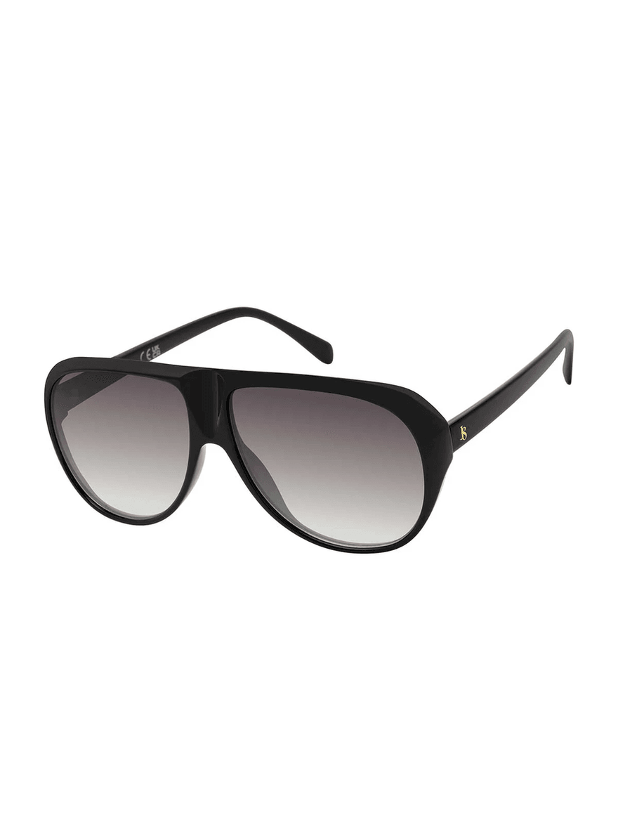 Jessica Simpson Stylish Aviator Sunglasses in Black