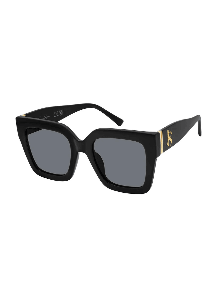 Jessica Simpson Chic Oversized Square Sunglasses in Black