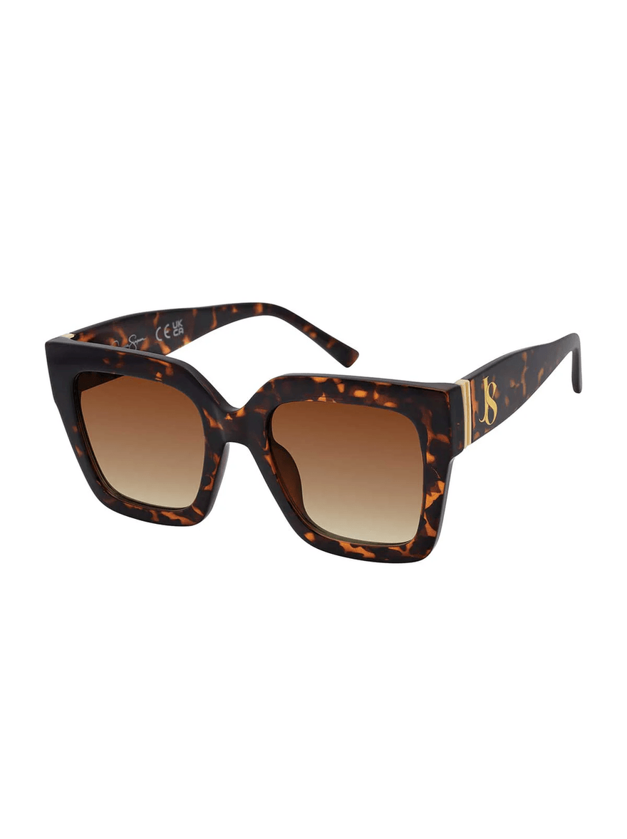 Jessica Simpson Chic Oversized Square Sunglasses in Tortoise