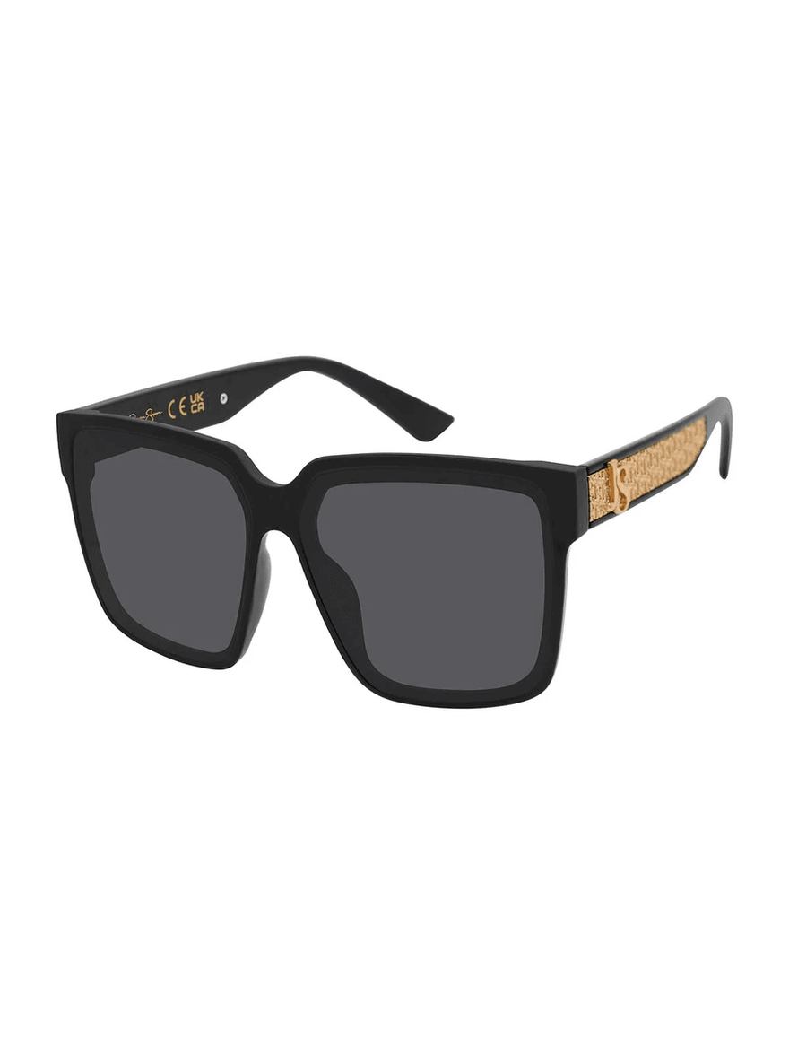 Jessica Simpson Glam Square Sunglasses in Black