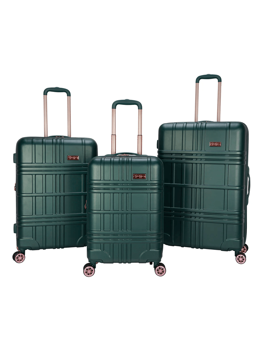 Jessica Simpson Jewel Plaid Luggage Collection in Jade