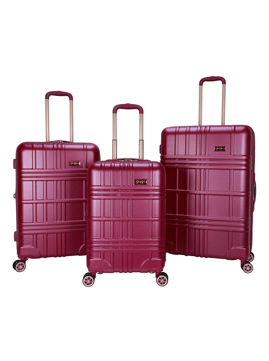 Jessica Simpson Jewel Plaid Luggage Collection in Violet
