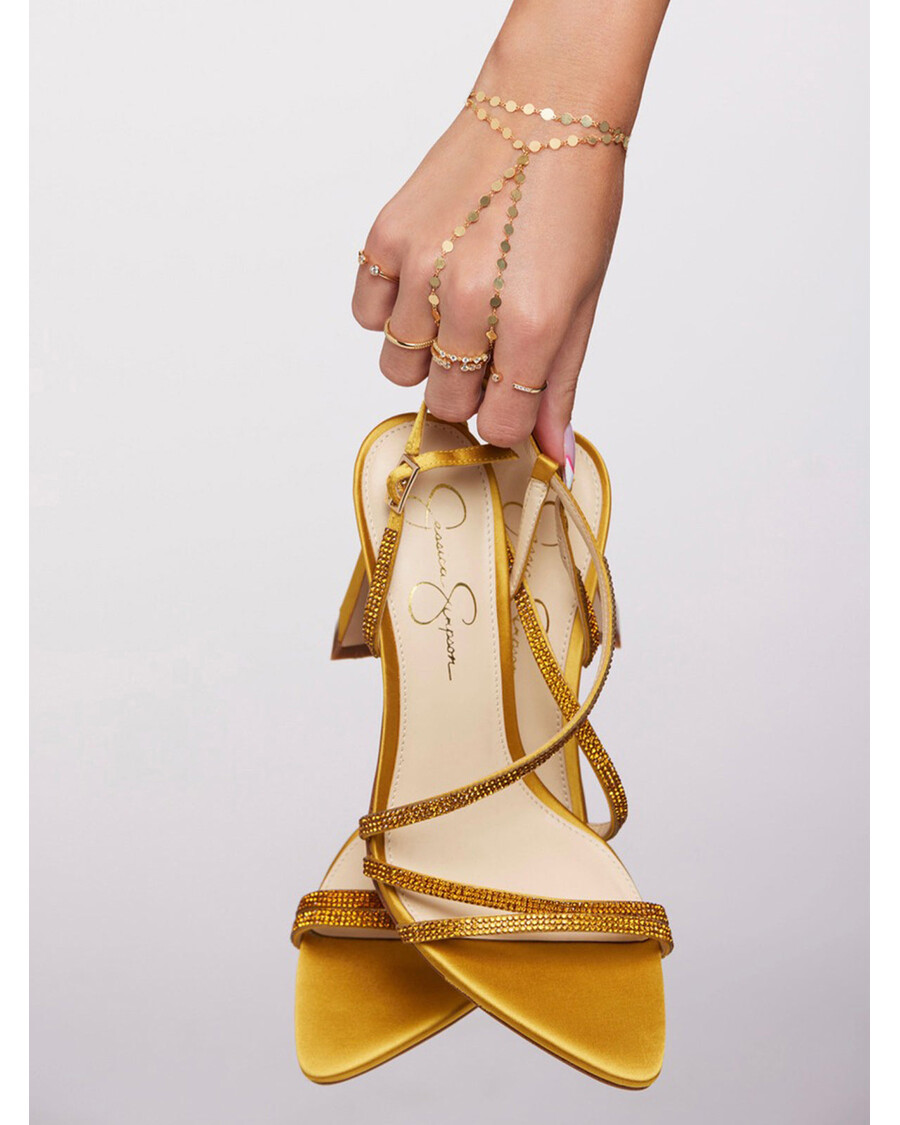 јессица симпсон деми фини ручни ланац у златним конфетама