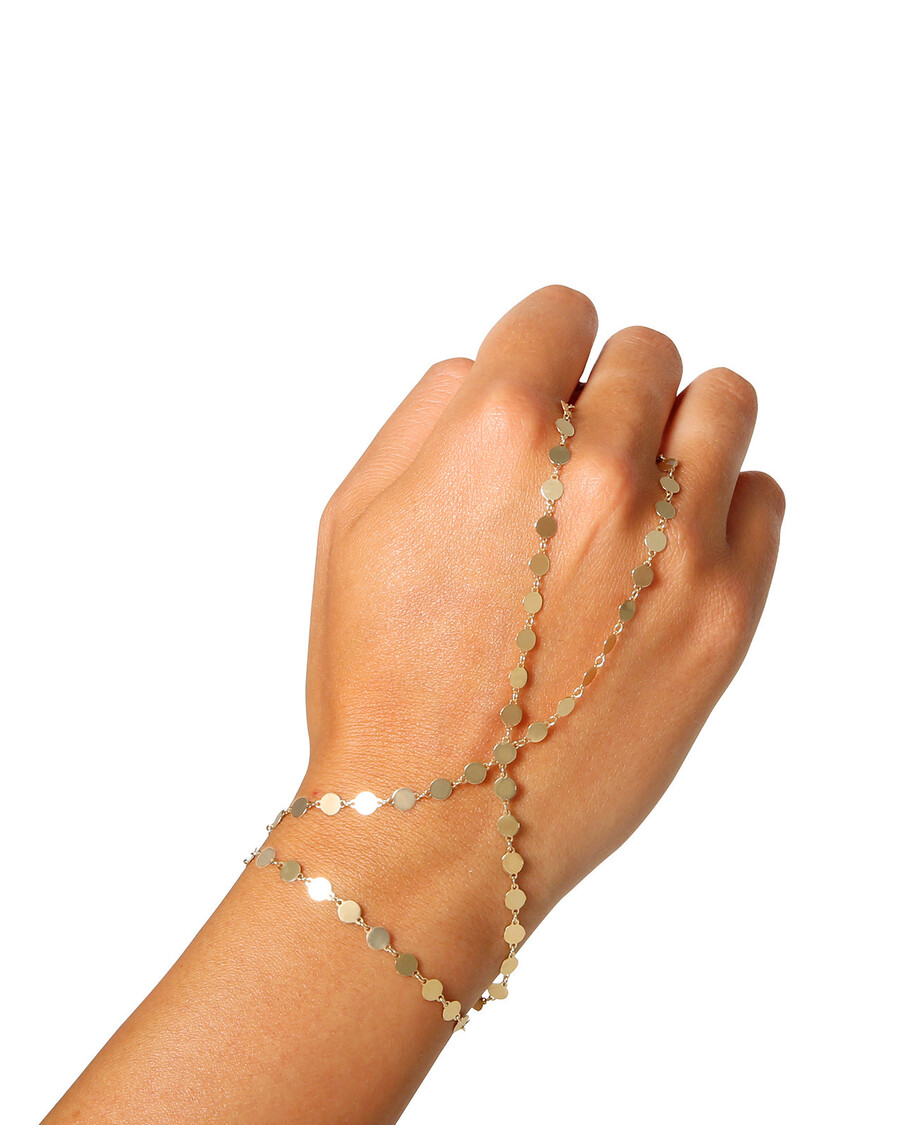 јессица симпсон деми фини ручни ланац у златним конфетама