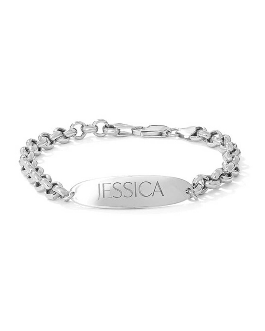 Јессица Симпсон персонализована ид наруквица од сребра