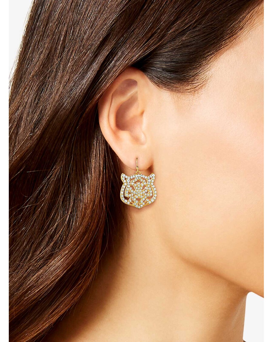 Jessica Simpson Tiger Drop Earrings
