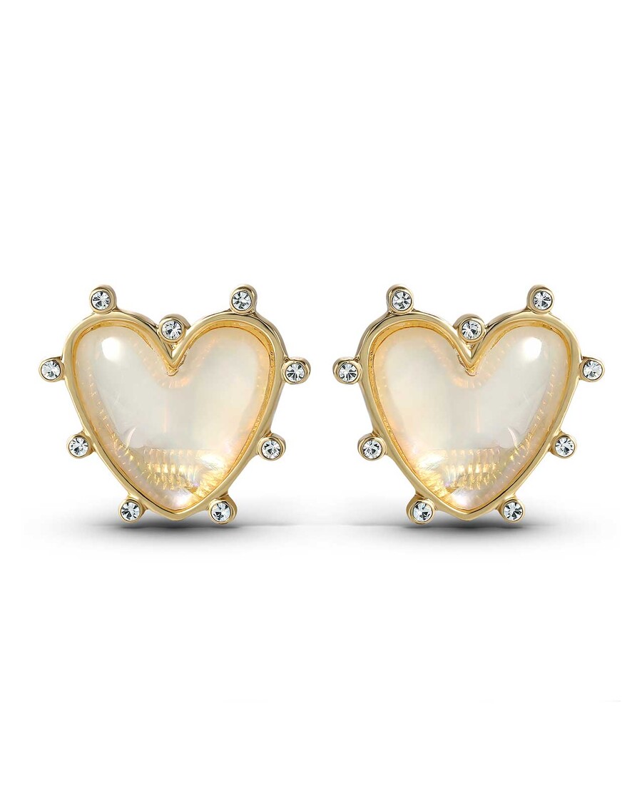 Jessica Simpson Heart Stud Earrings