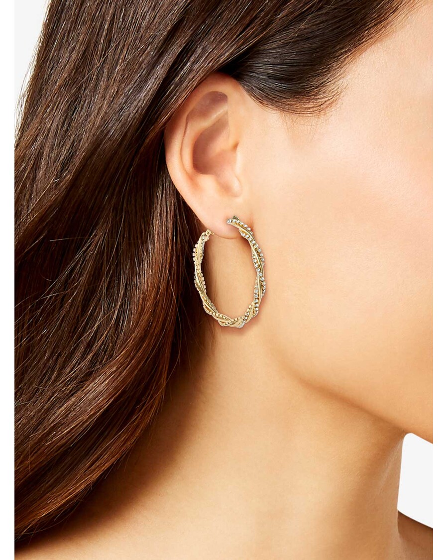 Jessica Simpson Spiral Hoop Earrings
