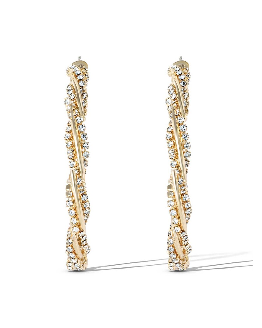 Jessica Simpson Spiral Hoop Earrings