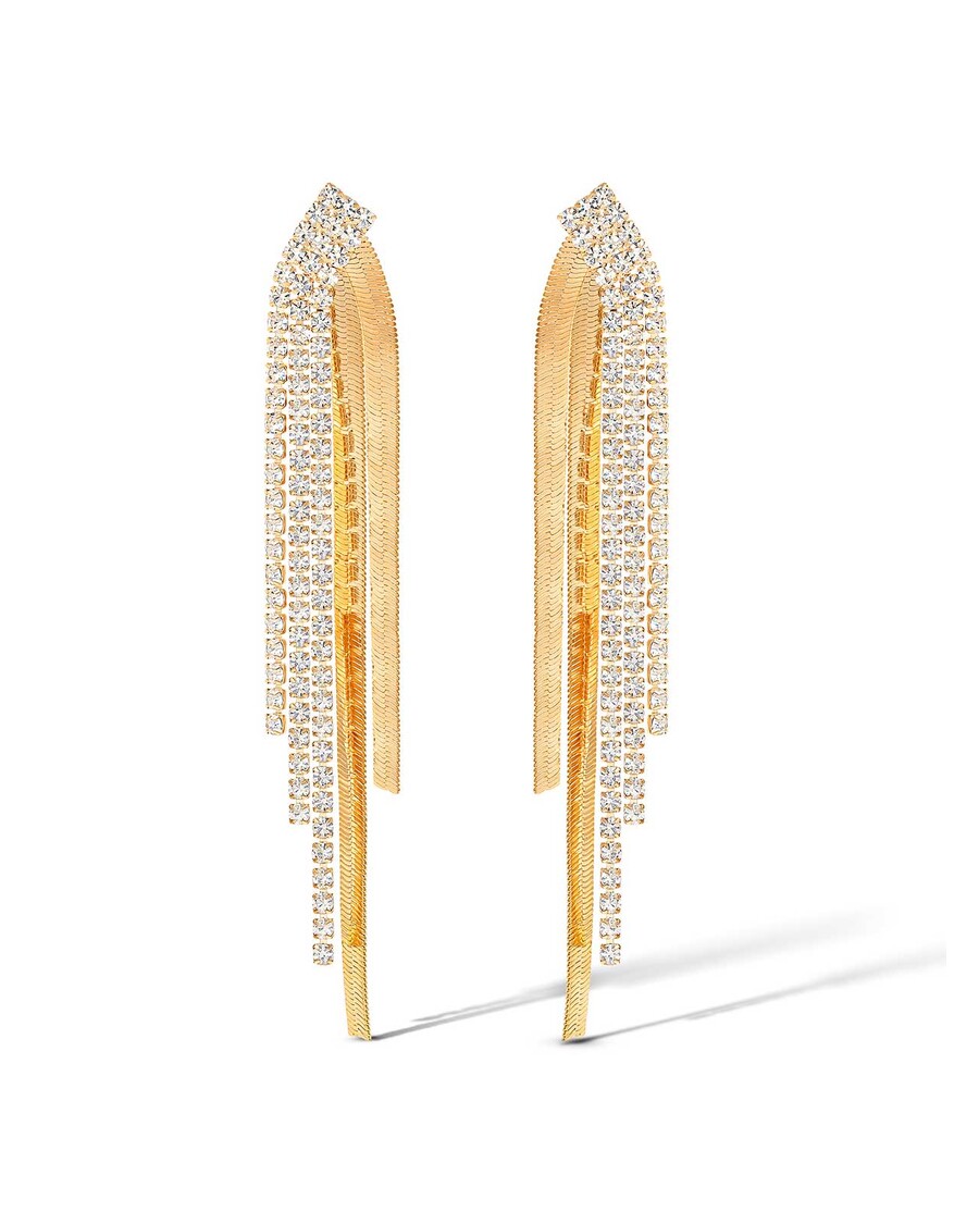 Jessica Simpson Fringe Dangle Earrings