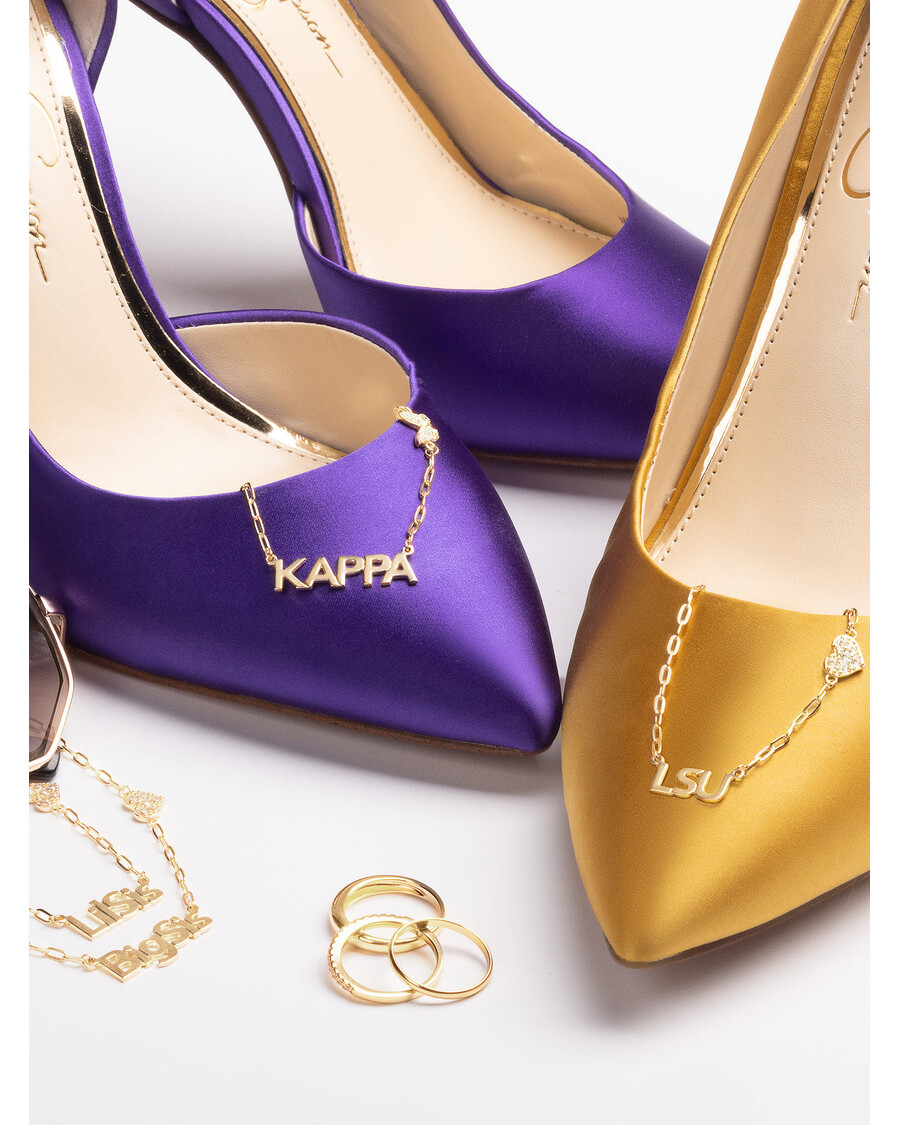 گردنبند شخصی جسیکا سیمپسون با جذابیت زیرکونیایی مکعبی پاوه - طلا