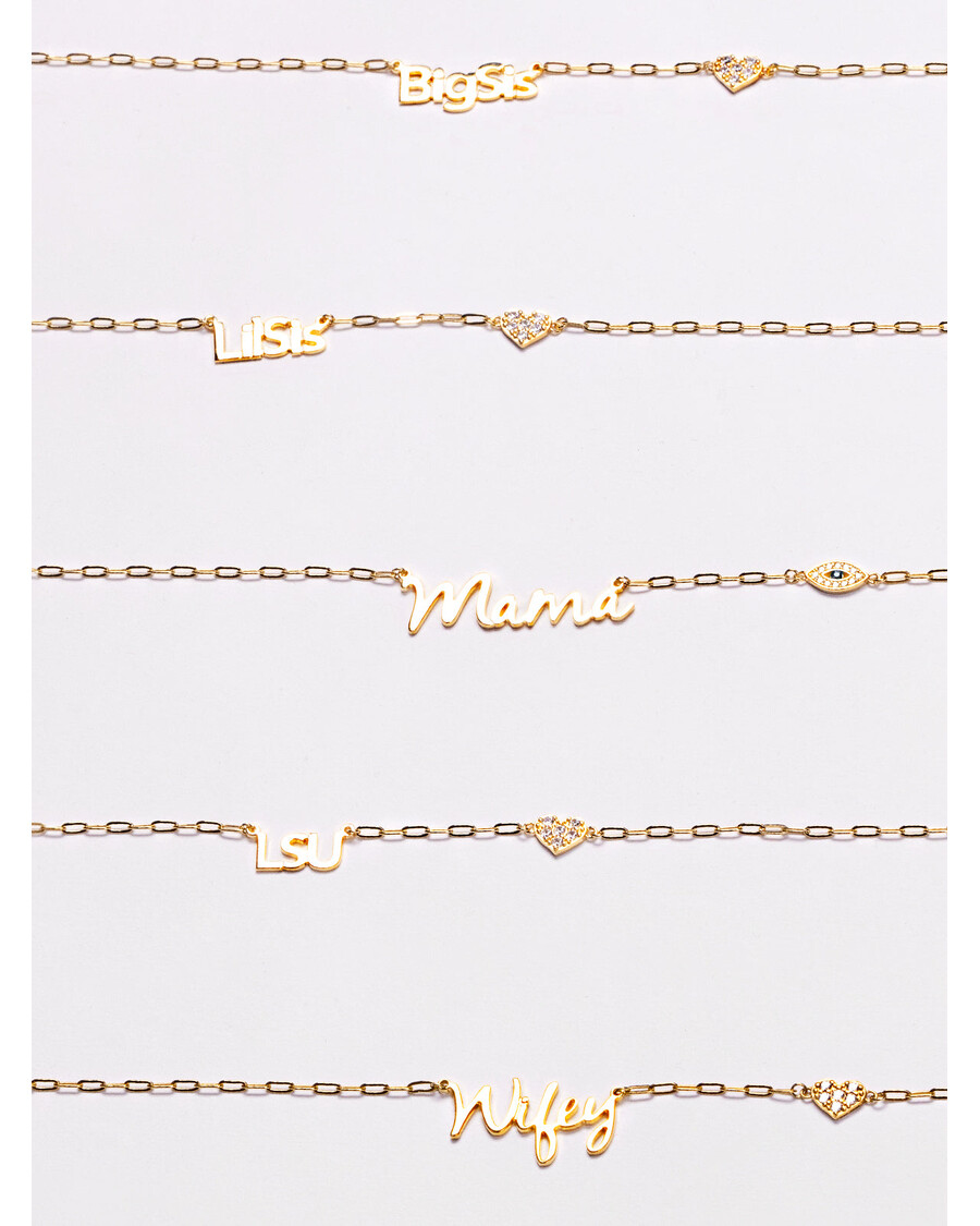 گردنبند شخصی جسیکا سیمپسون با جذابیت زیرکونیایی مکعبی پاوه - طلا