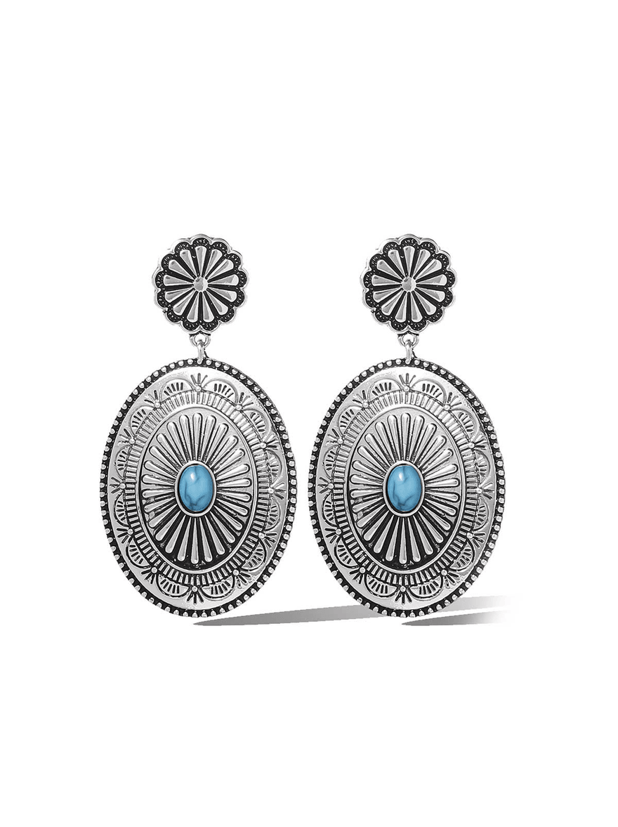 Jessica Simpson Boho Chic Earrings Silver