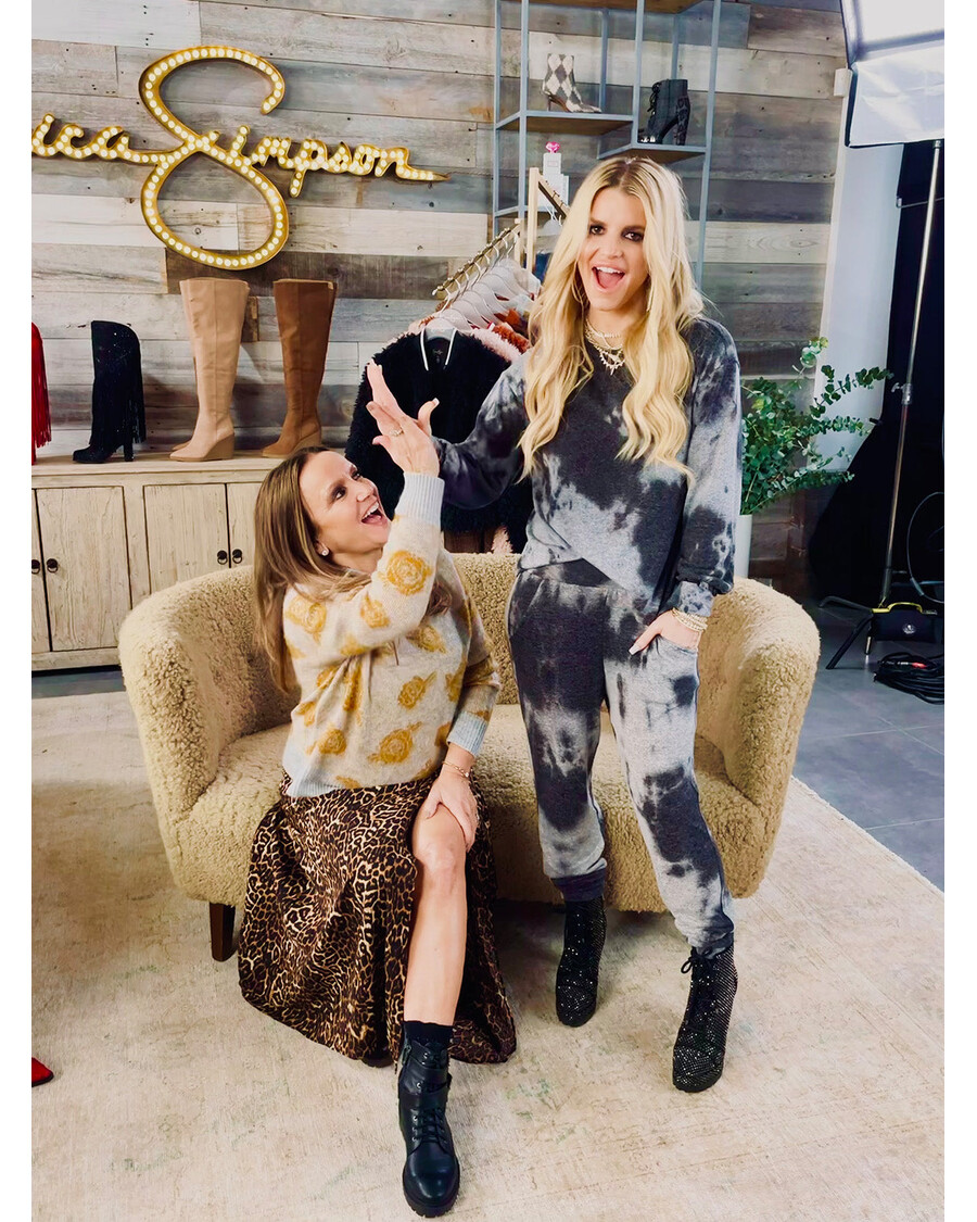 Jessica Simpson Riya Tie dye Pant in Black Tie Dye