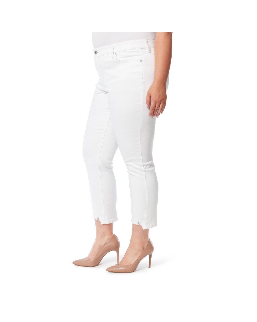 Jessica Simpson Spotlight High Rise Straight Jeans in White