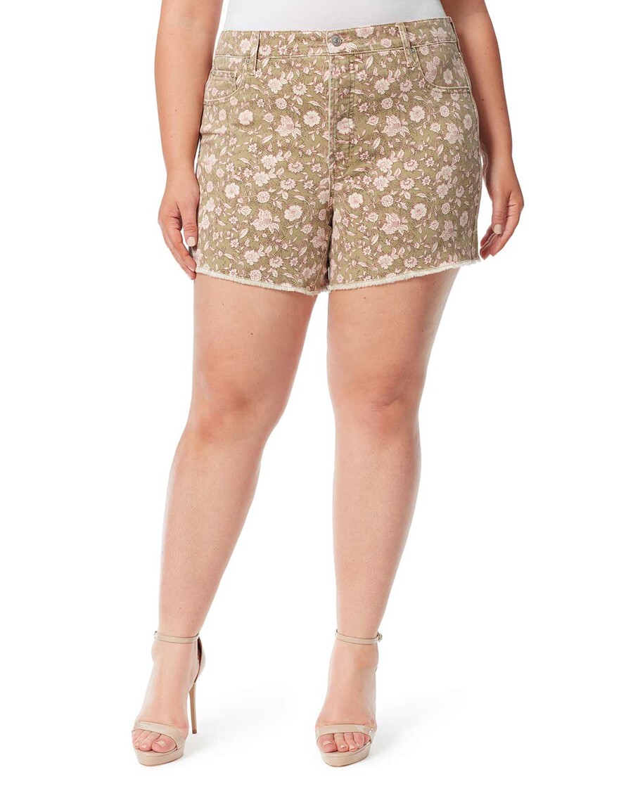Jessica Simpson Infinite High Waist Short in Botanical Dots