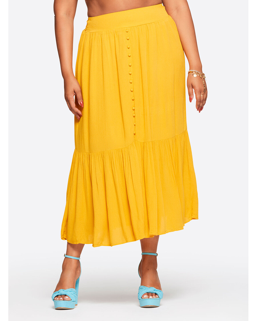 Jessica Simpson Kelsie Svārki Zelta Nūjā