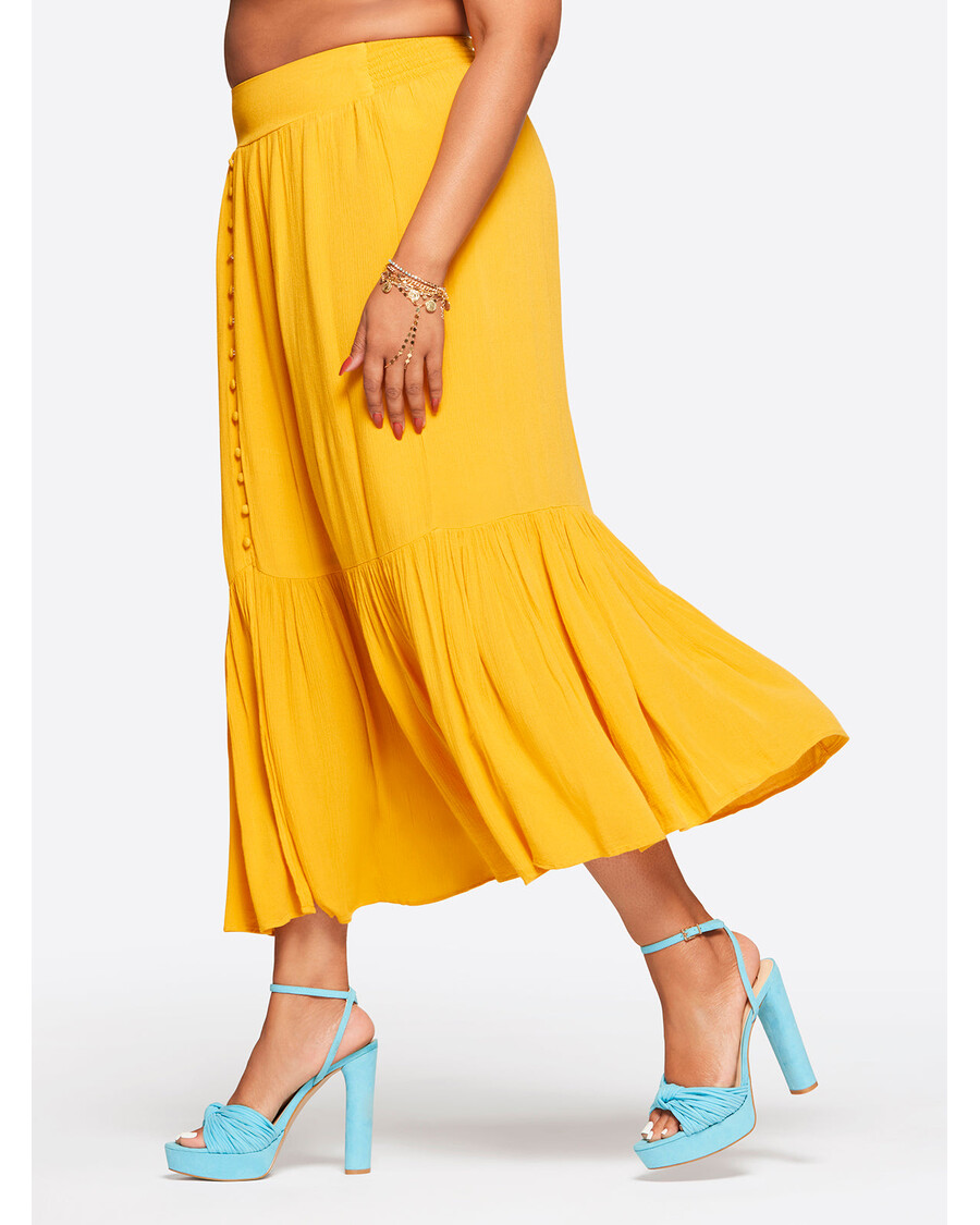 Jessica Simpson Kelsie Svārki Zelta Nūjā