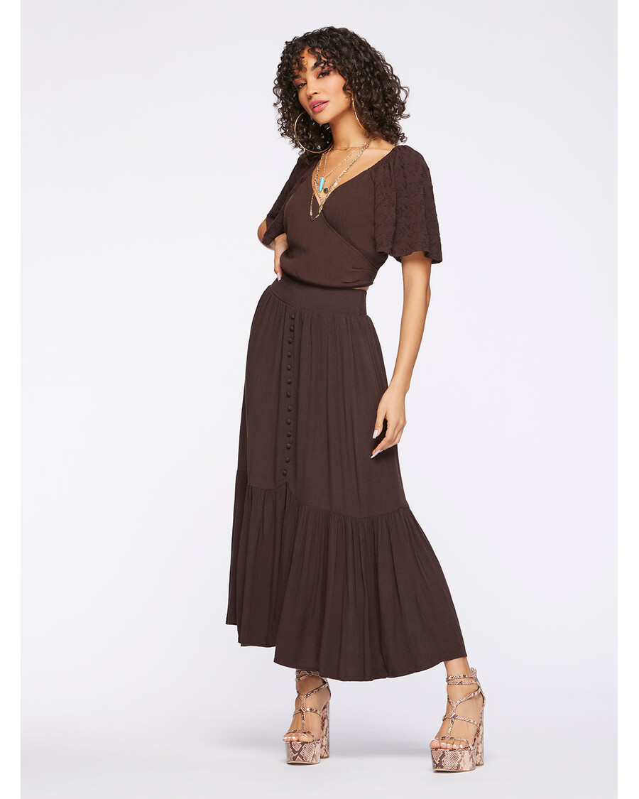 Jessica Simpson Kelsie Skirt in Coffee