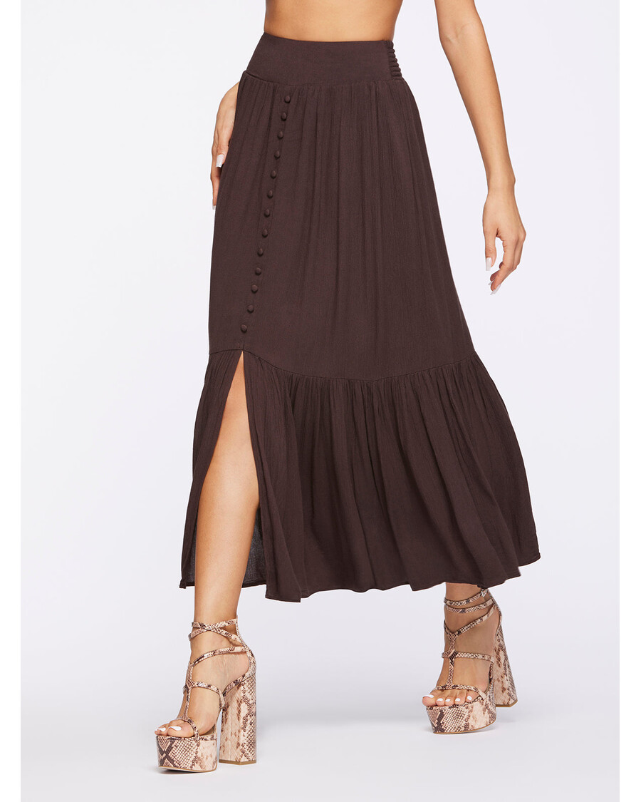 Jessica Simpson Kelsie Skirt in Coffee