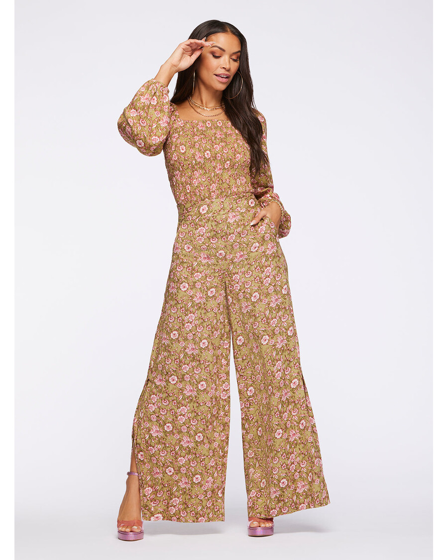 Jessica Simpson Shaye Broek Met Botanische Boa-stippen