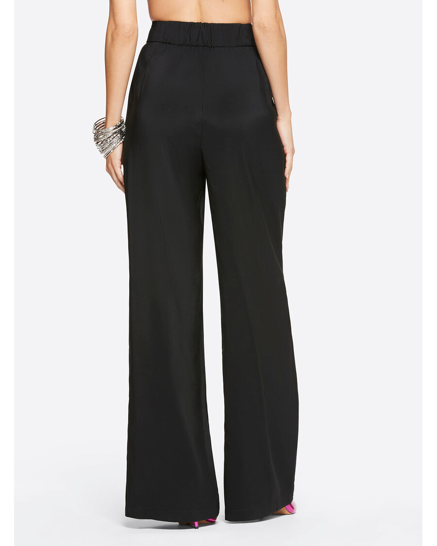 Jessica Simpson Melba – Czarne Spodnie Z Szerokimi Nogawkami
