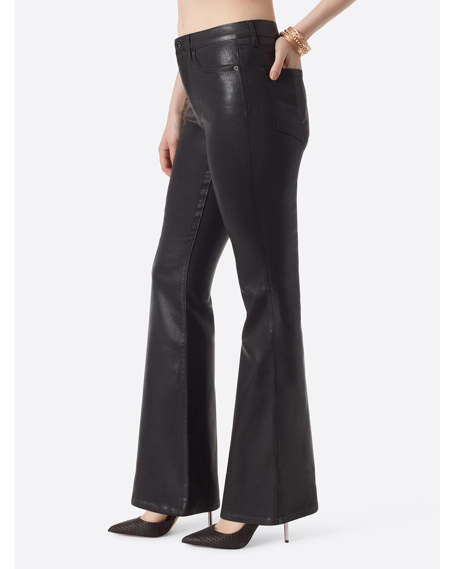 Jessica Simpson Charmed Flara W Kolorze Czarnym Powlekanym