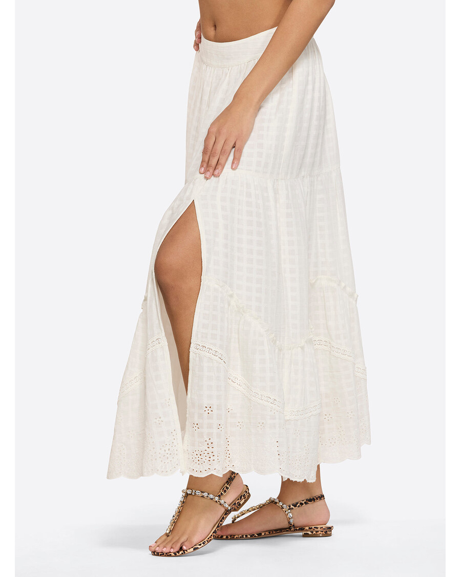 Jessica Simpson Paula Maxi Skirt in Gardenia