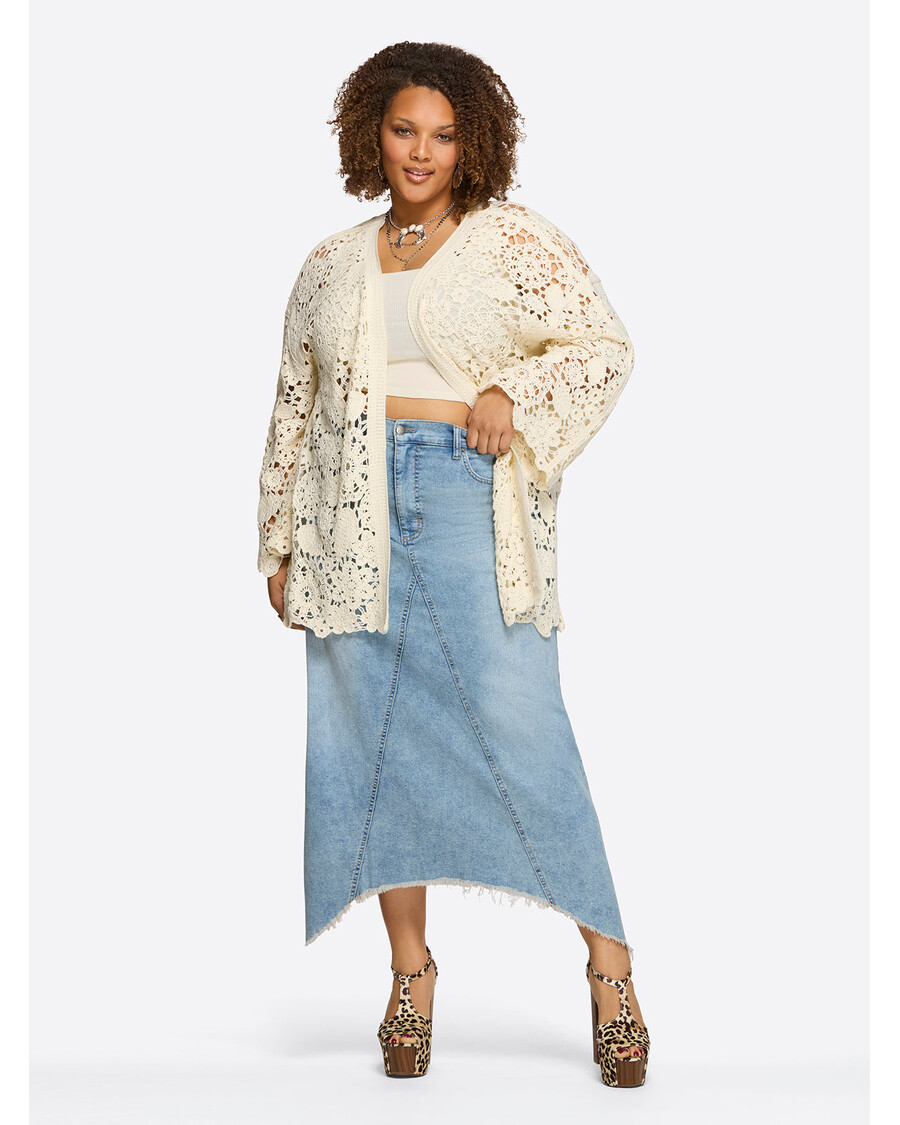 Jessica Simpson Della Maxi Skirt in Sweet Pea