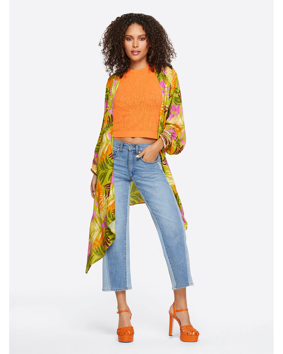 Jessica Simpson Melody Wide Leg Crop in Lovey Dovey