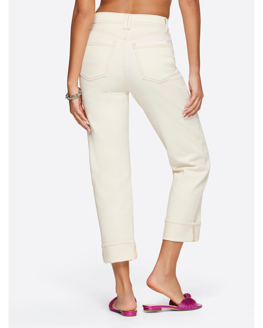 Jessica Simpson – Proste Cargo Do Kostki W Kolorze Ecru