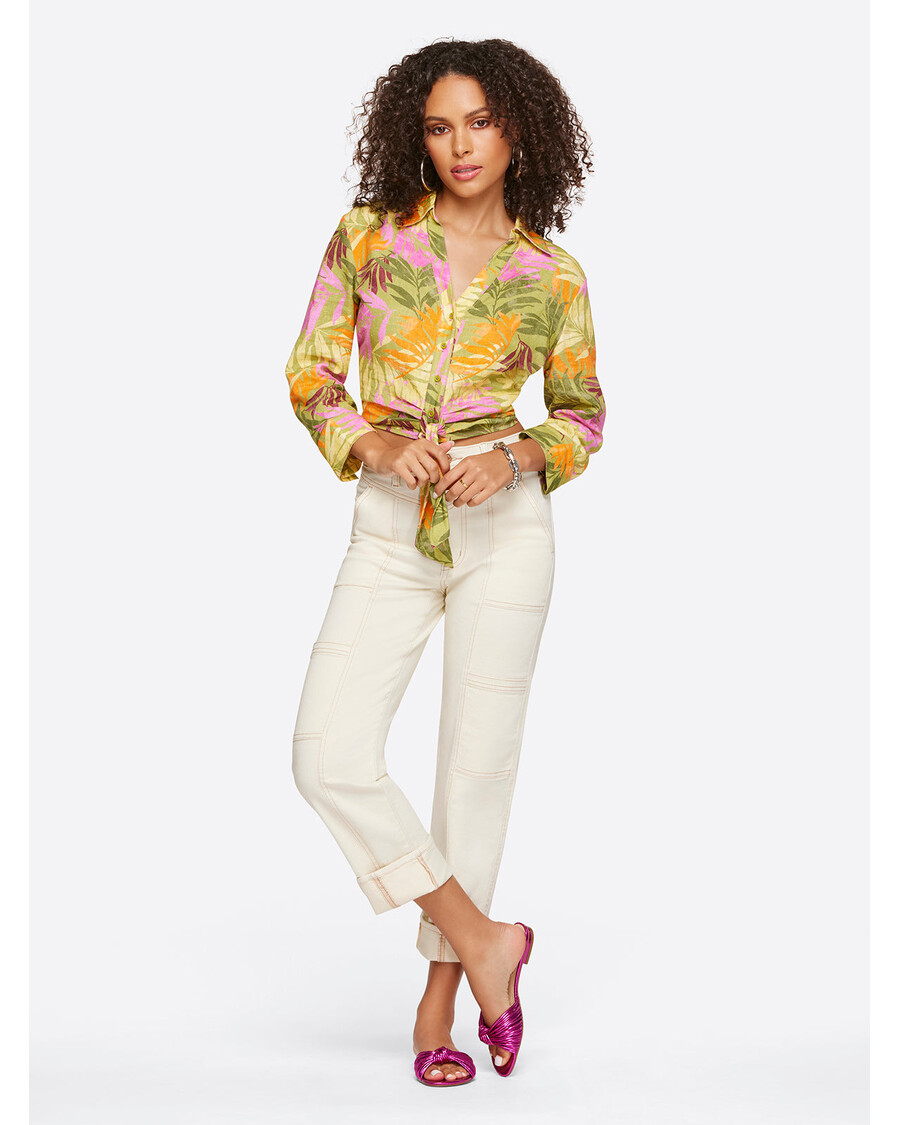 Jessica Simpson – Proste Cargo Do Kostki W Kolorze Ecru