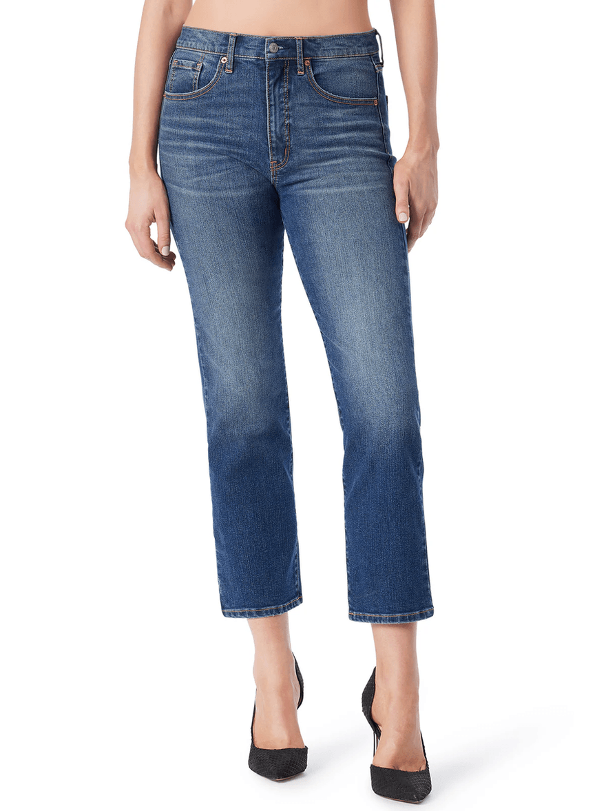 Jessica Simpson Harmony Straight High Rise Jean in Particles