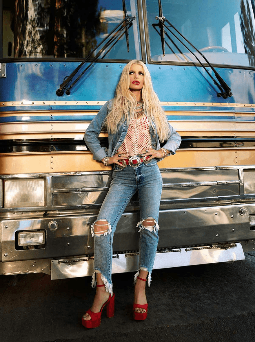 Jessica Simpson Harmony Straight High Rise Jean in Sunshine