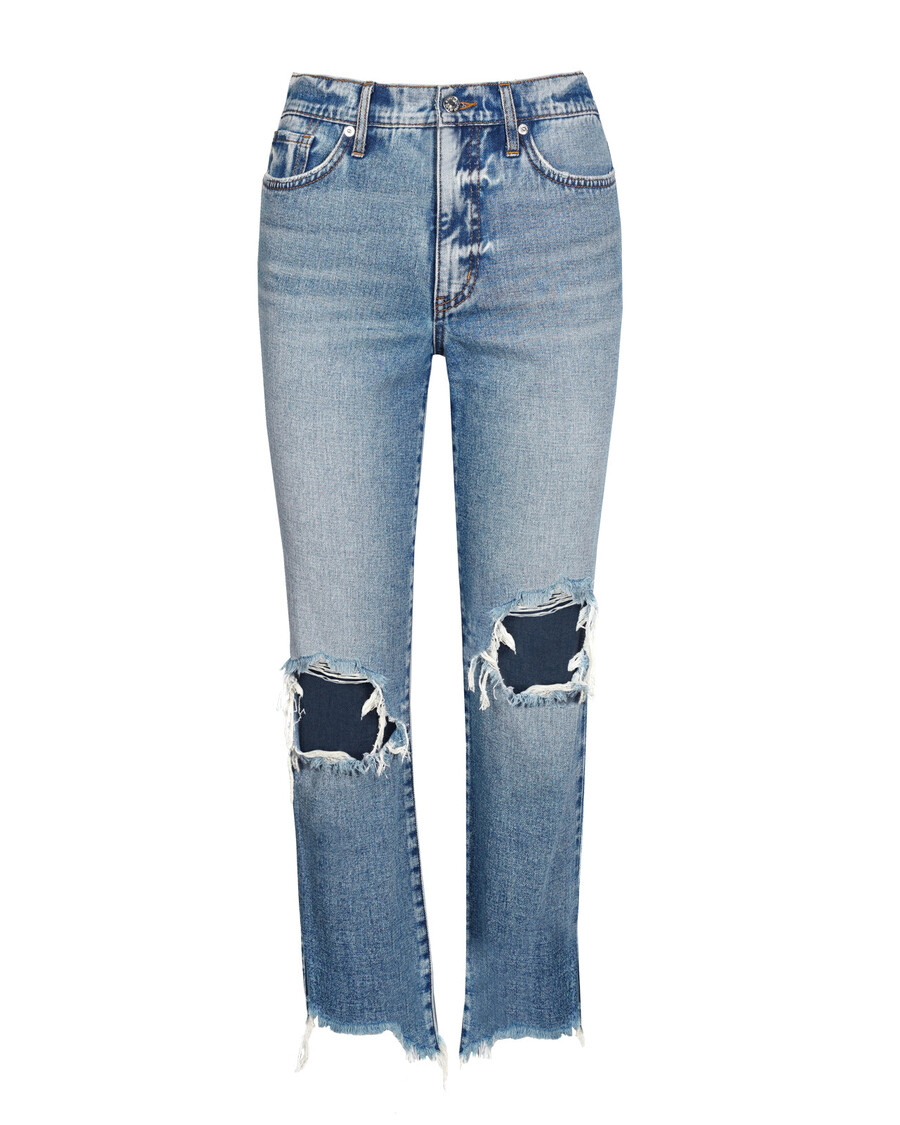 Jessica Simpson Harmony Straight High Rise Jean in Sunshine