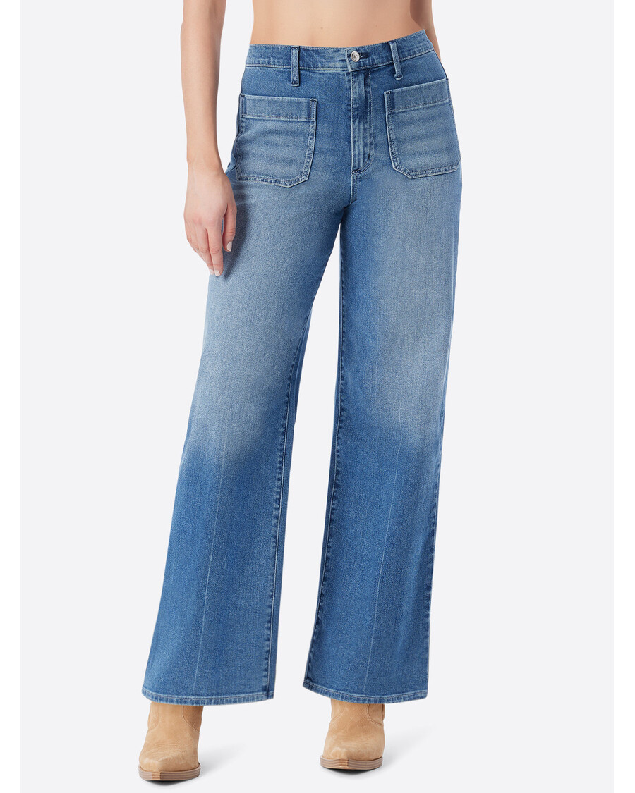 Jessica Simpson Starstruck Wide Leg Jean in Laguna
