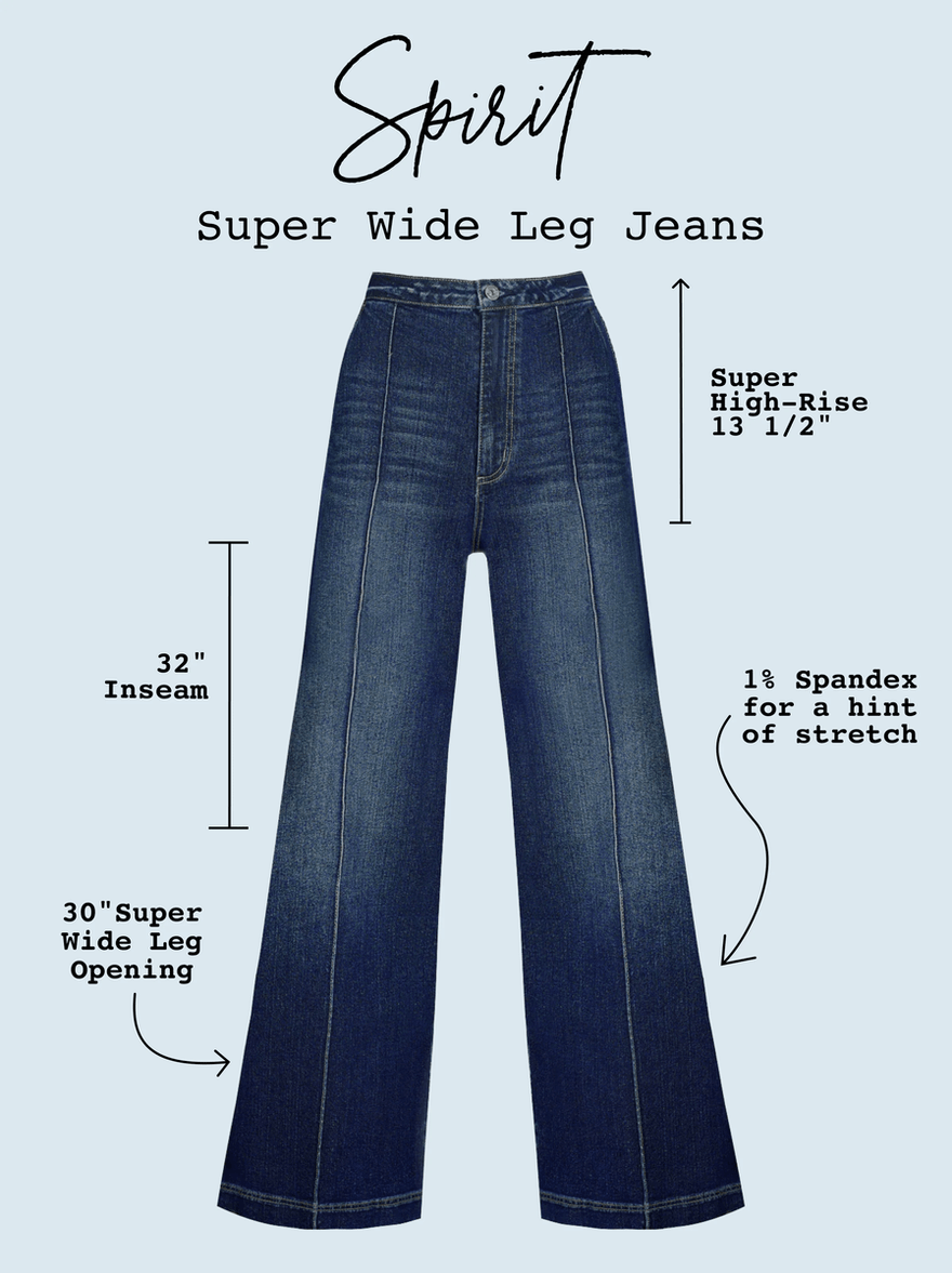 Jessica Simpson Spirit Super Wide Leg Jean in Soul Mate